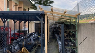 Umbau-Velounterstand